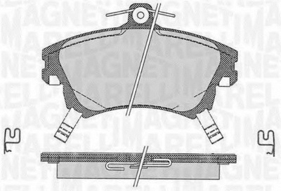 MAGNETI MARELLI 363916060335 -  Комплект тормозных колодок, дисковый тормоз